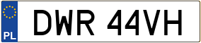 Truck License Plate